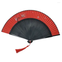 Dekorativa figurer damer hand fan klassisk dans bambu fans lady silk abanicos para boda abanico de mano kinesiskt litet bröllop