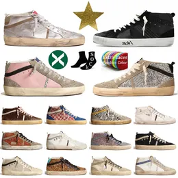 Os mais recentes tênis dourados esportes góose gomagem mid star designer tênis masculino super estrela plana plana preta branca casual star treinadores superestrear des chaussures size 46