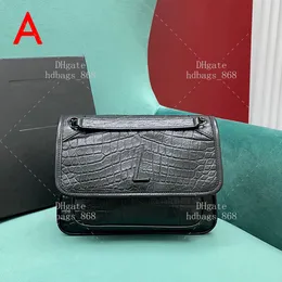 Flap Torba Tasarımcı Crossbody Çanta 21cm Buzağı Timsah Timsah Bag 10a Ayna 1: 1 Kalite Lüks Çantaya Çanta Torbası Omuz Çantası Messenger Çantası WY037B