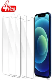 4sts skyddsglas på för iPhone 13 12 11 Pro XS Max XR 7 8 Plus Skärmskydd härdad iPhone 13 12 Mini7898146