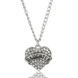 Pendant Necklaces Pendants Jewelry Diamond Peach Heart Mothers Day Gift Family Daughter Sister Crystal Necklace Drop Deliver Dhgarden Dhtqn