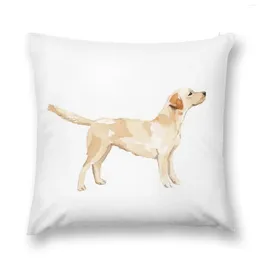 Pillow Yellow Lab Silhouette Watercolor Throw Cases Decorative Pillows Aesthetic