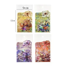 20 pezzi/pacco danza colorata di adesivi decorativi impermeabili di libelluli