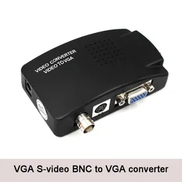 VGA BNC SVIDEO till VGA Video Converter VGA Out Adapter BNC till VGA Converter Composite Digital Switch Box med DC -kabel