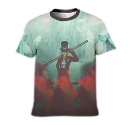 Camisetas masculinas impressão 3D Uma peça luffy camisetas