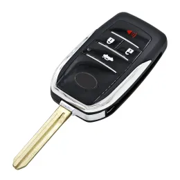 Ecusells модифицировано 2/3/4 кнопки FOB для Toyota Reiz Camry Rav4 Yaris Corolla 4runner Avlo 2017 2019 Flip Remote Car Key Shell Shell