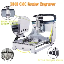 3040 CNC routergraver 800W 1500W 2,2 kW USB -fräsmaskin med vattentank för metallstenar som arbetar