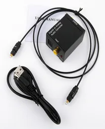 Adaptador digital de áudio Adaptador de áudio Digital Fibra óptica coaxial RCA Toslink Signal to Analog Audio Converter Home Theater 6885641