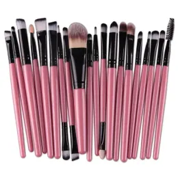 20pcs Make -up Pinsel Set Lidschatten Mischung Fundamentpulver Pulver Augenbrauen Pinsel Doppelkopfbürste Schönheit Make -up Kits