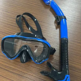 oulylan snorkelセットフルフェイスマスクアンチフォッグダイビングゴーグル装備深海スーツフル焼きガラス乾燥ダイビンググラス大人