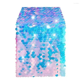 Table Cloth Sequins Runner Glittering Scales In 12x108 Inches Theme Party Decoration For Long Baby