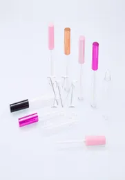 5 Colors 2ml Empty Lip Gloss Plastic Box Containers Rose Gold Red Pink Black Lipgloss Tube Containers Mini Lip Gloss Split Bottle7530073