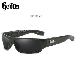 Óculos de sol designers Moda Locs GCOTX Retro punk Sunglasses Kakino Motorcycle Gangster Style Hip Hop Costa oeste Óculos de sol polarizados 7335