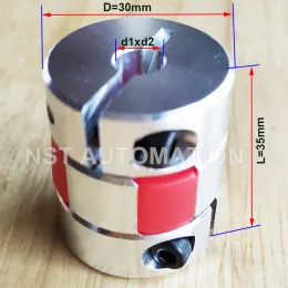 1 st D30 L35 flexibel plommonklämklämskoppare CNC käkarsaxelkoppling par conector elastic