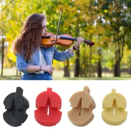 Violin Mute Rubber Wear Resistant Compact Size High Stability Super Soft Practice Portable Multicolor Mini Fiddle Violin Practic