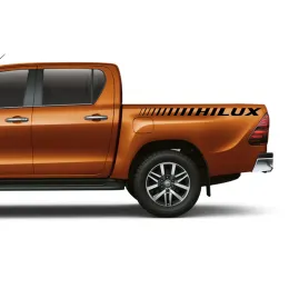 Pickup Bed Side Stripes Stickers For Toyota Hilux Revo Vigo Truck Graphics Logo Decor Decals Vinyl Cover Auto Tuning Accessories