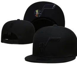 Американский баскетбол "Джаз" Snapback Hats 32 Команды роскошные дизайнерские финал Чемпионы раздевалочки Cacquette Sports Hat Brapback Snap Back Регулируемая крышка A11