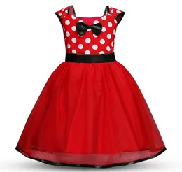 Baby Dot Dress Girls Tutu Bow Princess Dresses 2018 New Fashion Kids Clothing Boutique Girls Lace Ball Gown 5 Colors C36127742343