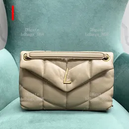 Crossbody Çantalar Tasarımcı Calfskin Crinkled Deri Esnek Zarf Çantası Moda Çanta 10a Ayna 1: 1 Kalite Lüks Zincir Çantası Omuz Çantası Kutu WY032A