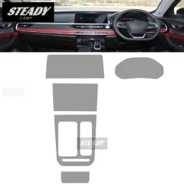 Para Chery Tiggo 7 Pro 2020-2022 2023 Console de interiores de carros Console transparente TPU Acessórios de reparo anti-arranhão