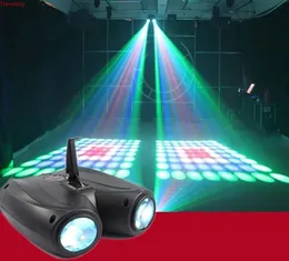 20W 64128PCS RGBW Padrão LED estágio de lâmpada de cabeça dupla de cabeça de cabeça dupla projector DJ Luzes de festa de partido Cool Efeitos de estágio Iluminação 4436388