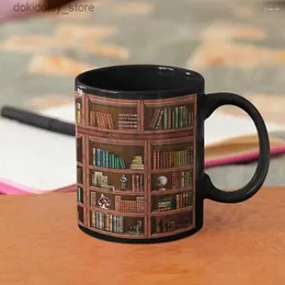 Canecas Mus Coffee Mu Readin Literário Motivational Novelty Library Bookshelf Bookworm Book Lover Family Reader L49