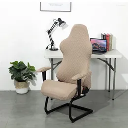 Krzesło obejmują Jacquard Gaming Cover Spandex Stretch Office Computer Arm Slipcover Elastyczne siedzenie