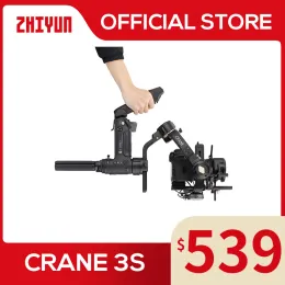 Стабилизаторы Zhiyun Официальный Crane 3SE/Crane 3S 3AXIS HINGHELD GIMBAL GIMBAL GIMBAL 6,5 кг для видеокамеры DSLR Стабилизатор камеры Новое прибытие