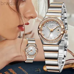 الساعات النسائية lige woman woman wristwatch مقاومة للماء مضيئة التاريخ الفولاذ المقاوم للصدأ مشاهدة النساء هدية السيدات Quartz Womens Watches Reloj Mujer 240409