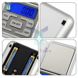 1Pcs Mini Digital Scale High Accuracy Jewelry Weight Pocket Scales 500g/0.01 LCD Display Electronic Kitchen Scale