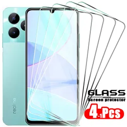 4-1pcs Vollbedeckung Temperiertes Glas für Realme C51 Bildschirmschutz C51 C31 C53 C33 C55 C35 C55 C67 Schutzglas C 51 53 55 33