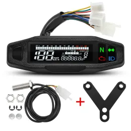 Misuratore di velocità digitale del tachimetro di motociclette universale Disponibilità LED Dashboard Misurazione del pannello Strument Visualizzazione LCD Y Bracket