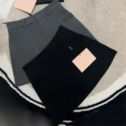 Letter Women Suit Skirt with Belt Sexy Summer Formal Short Skirt Luxury Designer Lady Skirts