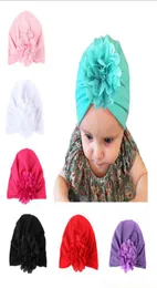 Capas de chapéu de bebê novo Flor Europa Europa Turbano Cabeça envolve India Hats Orends Cobra crianças crianças Flor oca Bohemia Beanie1097579