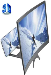 12 -й изогнутый экран увеличитель телефона 3D HD Видео фильмы Увеличитель Увелители Проектор Проектор CINEMA CELULLEAR AMPLICIFICATOR