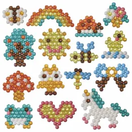 300pcs Bead Refill Packs Hama Beads Toys Jigsaw Puzzle Magic Water Sticky Beadbond Fuse Beads Beads Set Handmade Puzzle