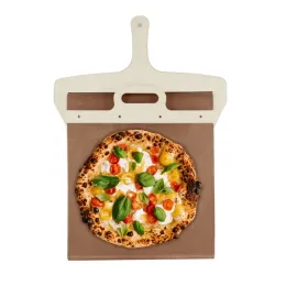 Metal Pizza Peel Gliding Shovel Shovel Foldbar trähandtag Transfer Tray Pizza Spatula Bread Baking Tools Kitchen Gadgets