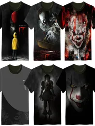 Film IT Pennywise Clown Stephen King 1990 horror film Tshirt Cosplay Tee8926136