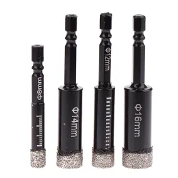 Granito Brill Diamond Bit Bit preto de 6 a 16 mm