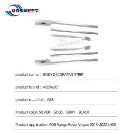 Zestaw do ciała samochodowego dla Land Rover Range Rover Vogue L405 2013-2022 Boczne drzwi dekoracyjne paski do ciała