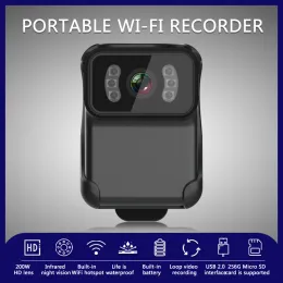 Câmeras Mini Gravador Wifi À Prova D 'Água Micro Action Cam Câmera de Vídeo Gravador Sem Fio Câmera 1080P HD Suporte Night Vision WIFI Hotspot