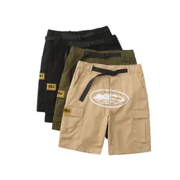 Calça de categoria de designer masculina calça de cinco peças de cinco peças de verão de verão tendência de secagem rápida calça ao ar livre cargo casual casual