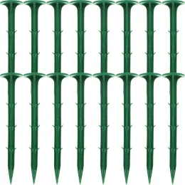 100 PCS 과수원 온실 손톱 텐트 플라스틱 스테이크 조경 직물 지상 더미 방수포 정원 식물 스파이크