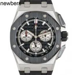 男性Audempigut Luxury APS Factory Watch Swiss Movement Royal Oak Offshore Automatic Chain Up Timing Code 43mm Watch（2642WUIW