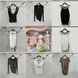 Vintage Tight Slim Fit Thin Vest Tops Solid Color Black White Army Green Spring And Summer Side Line Women's Curved Cut Solid Color I-shaped Camisole Vest FZ2404093