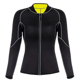 Thick Warm Thermal Top Neoprene Sauna Shirt Women Long Sleeve Body Shaper Slimming Hot Bodysuit Winter Undershirt Pullover