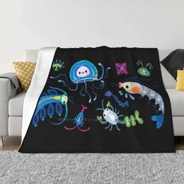 Blankets Zooplankton Blanket Soft Warm Travel Portable Ecosystem Nature Micro World Pikaole Biology Science Pattern