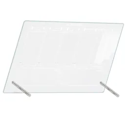 1 Ställ in Clear Acrylic Board Writing Board Dry Erase Board Tabletop Daily Planner Board Desk Memo Board