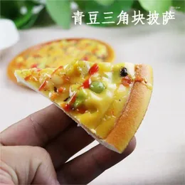 Decorative Flowers Simulation Pizza Piece Haricot Vert Sausage Fake Food Bread Shooting Props For Cookie Po Early Dducation