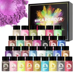 Kit di pigmento resina epossidico candela colorante perlescente set di polvere di polvere fai -da -te gioielli a stampo resina epossidica che producono candele coloranti coloranti coloranti